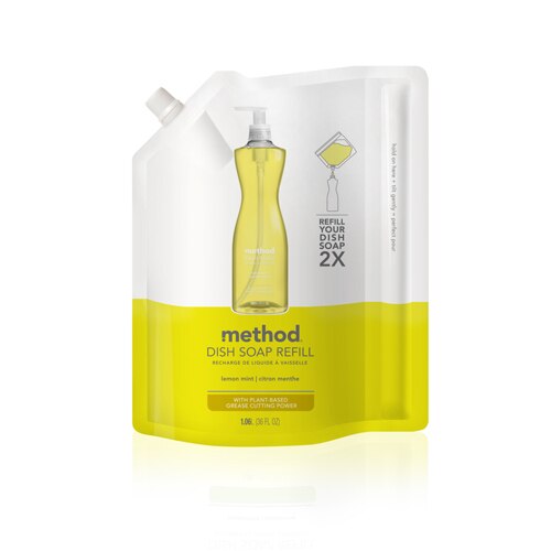 Method Dish Soap Refill Lemon Mint -- 36 fl oz