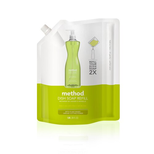 Method Dish Soap Refill Lime + Sea Salt -- 36 fl oz