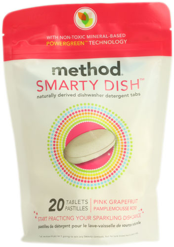 Method Smarty Dish™ Dishwasher Detergent Tabs - Pink Grapefruit -- 20 Tablets