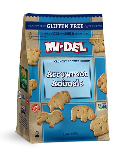 Mi-Del Arrowroot Animal Cookies Gluten Free -- 8 oz