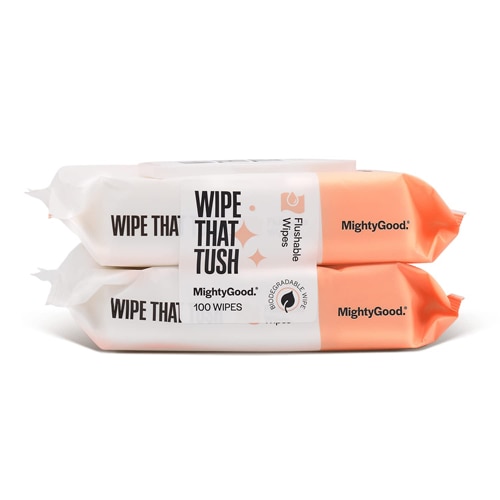 MightyGood Wipe That Tush Flushable Wipes Original