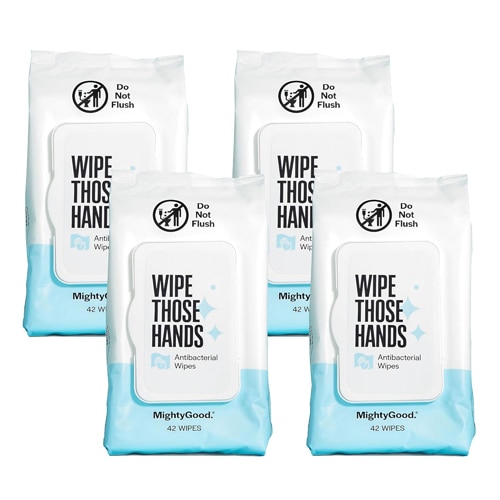 MightyGood Wipe Those Hands Hypoallergenic Antibacterial Wipes