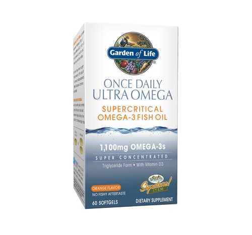 Minami Nutrition Platinum Ultimate Omega-3 Fish Oil + D3 Once Daily Orange -- 1100 mg - 60 Softgels