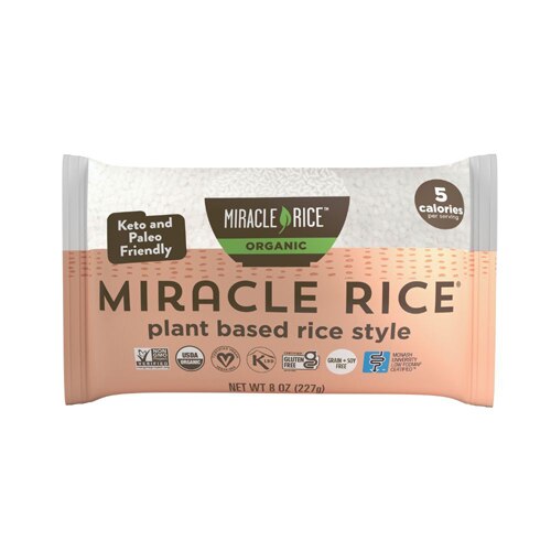 Miracle Noodle Organic Shirataki Rice Gluten Free -- 7 oz