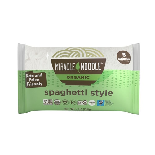 Miracle Noodle Plant Based Noodles Organic Spaghetti Pasta -- 7 oz