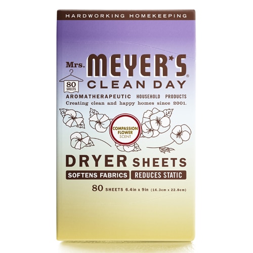 Mrs. Meyer's Clean Day Dryer Sheets Compassion Flower