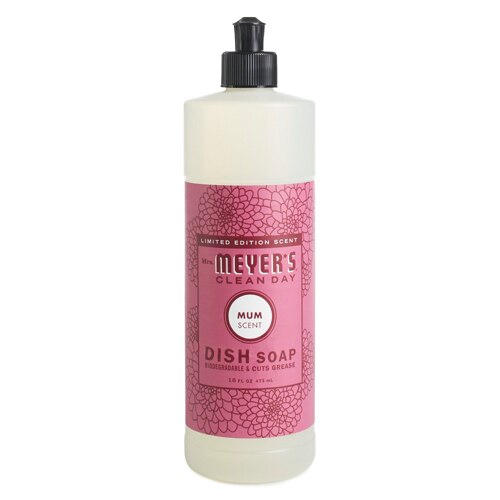 Mrs. Meyer's Clean Day Liquid Dish Soap Fall Scent Mum -- 16 fl oz