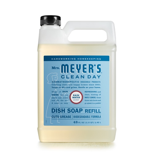 Mrs. Meyer's Clean Day Liquid Dish Soap Refill Rain Water