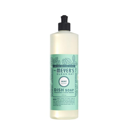 Mrs. Meyer's Clean Day Liquid Dish Soap Spring Scent Mint -- 16 fl oz