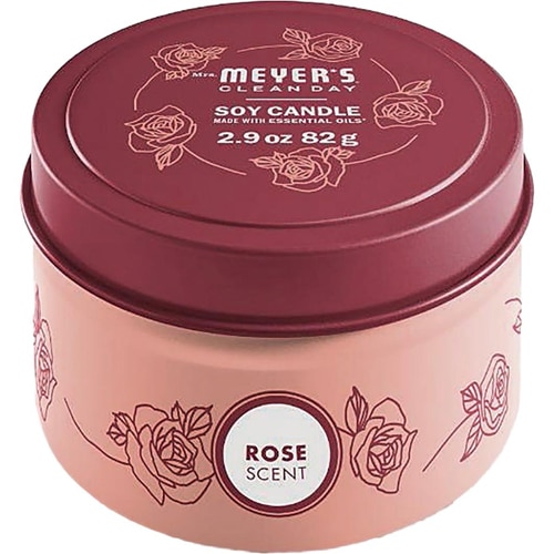 Mrs. Meyer's Clean Day Soy Tin Candle Spring Rose