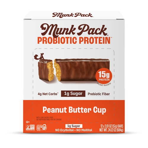 Munk Pack Protein Probiotics Bar Peanut Butter Cup