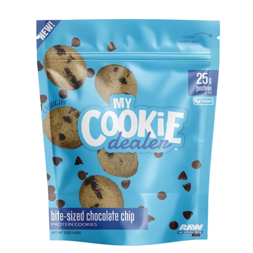 My Cookie Dealer Protein Cookies - Bite Sized Crunchy Chocolate Chip