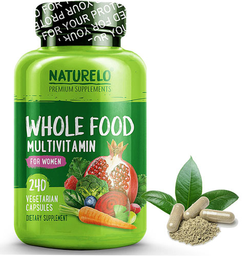 NATURELO Whole Food Multivitamin for Women -- 240 Vegetarian Capsules