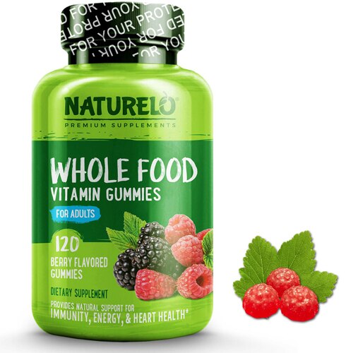 NATURELO Whole Food Vitamin Gummies for Adults -- 120 Gummies