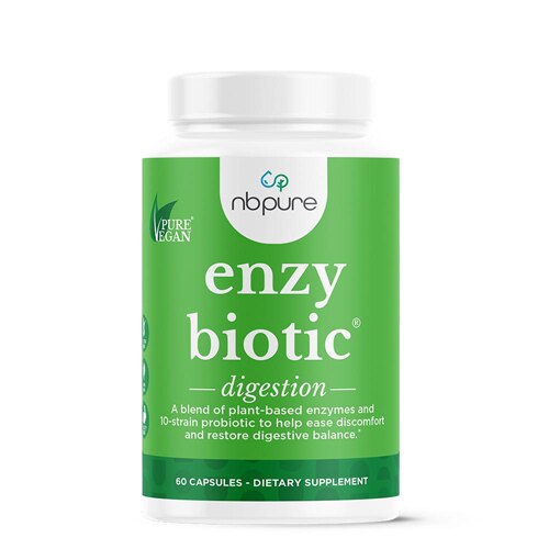 NBPure EnzyBiotic Enzyme & Probiotic Blend -- 60 Vegetable Capsules