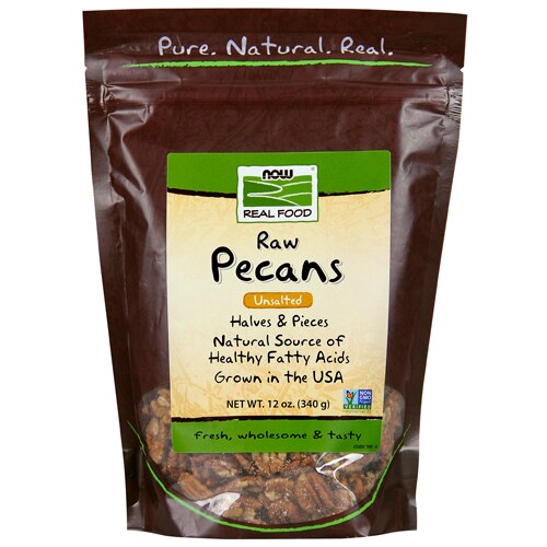 NOW Foods Raw Pecans Unsalted