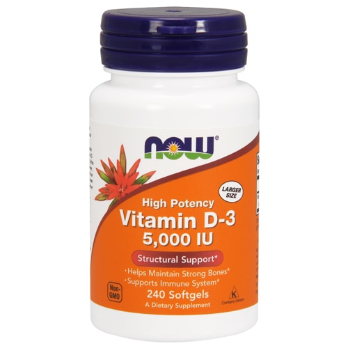 Now Foods Vitamin D 3 5000 Iu 240 Softgels