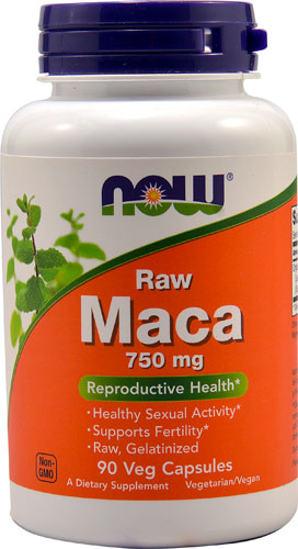 NOW Raw Maca -- 750 mg - 90 Veg Capsules - Vitacost