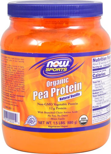 NOW Sports® Organic Pea Protein Natural Vanilla