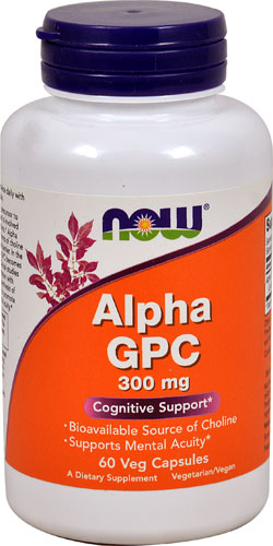 NOW Alpha GPC -- 300 mg - 60 VegCaps