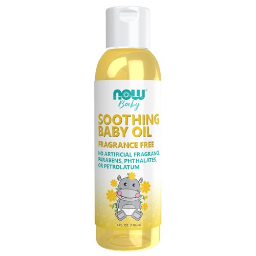 NOW Baby - Soothing Baby Oil Fragrance Free -- 4 fl oz