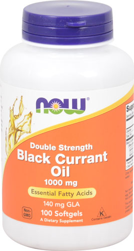 NOW Black Currant Oil -- 1000 mg - 100 Softgels