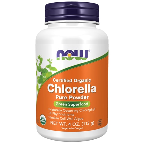 NOW Certified Organic Chlorella Powder -- 4 oz