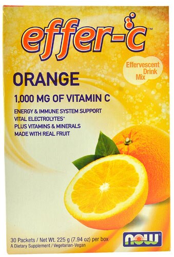 NOW Effer-C™ Effervescent Drink Mix Orange