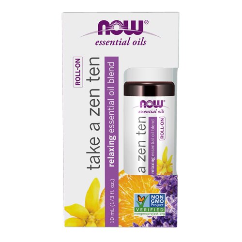 Now Foods Take A Zen Ten Essential Oil - 10 ml Roll-On