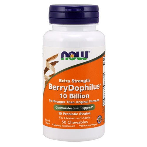 NOW Extra Strength BerryDophilus™ Chewables -- 10 billion - 50 Chewables