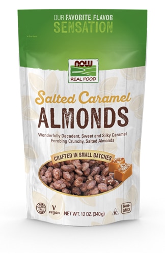 NOW Foods Almonds Salted Caramel -- 12 oz