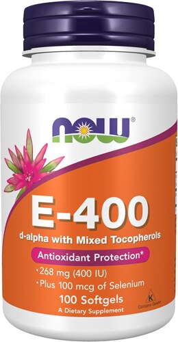 NOW Foods Natural E-400 -- 100 Softgels