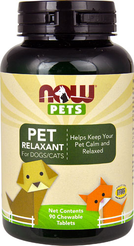 NOW Pets Relaxant For Dogs Cats 90 Chewable Tablets Vitacost