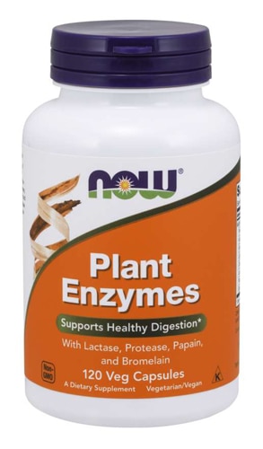 NOW Plant Enzymes -- 120 Veg Capsules