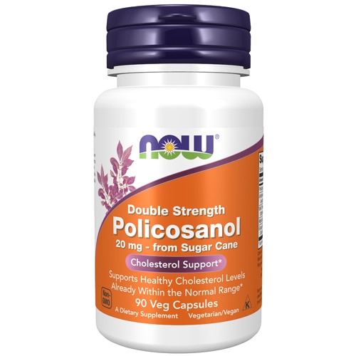 NOW Policosanol -- 20 mg - 90 Vegetarian Capsules