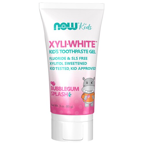 NOW Solutions Xyli White Kids Toothpaste Gel Bubblegum Splash -- 3 oz