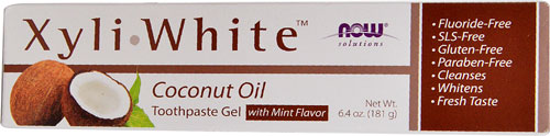 733739081025 - Now Solutions XyliWhite Coconut Oil Toothpaste Gel, 6.4oz