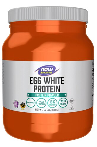NOW Sports Eggwhite Protein Unflavored -- 1.2 lbs