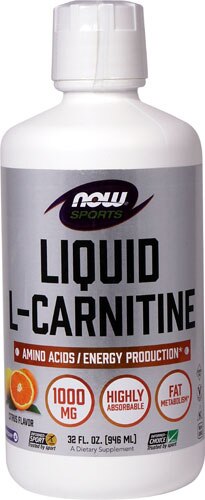 NOW Sports L-Carnitine Liquid Citrus -- 1000 mg - 32 fl oz