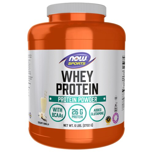 NOW Sports Whey Protein Natural Vanilla -- 6 lbs