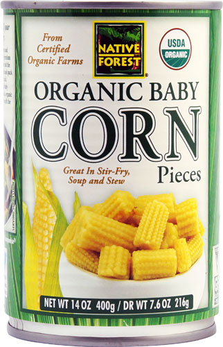 Native Forest Organic Baby Corn Pieces -- 14 oz