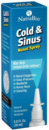 UPC 371400557112 NatraBio Cold and Sinus Nasal Spray -- 0.8 fl oz