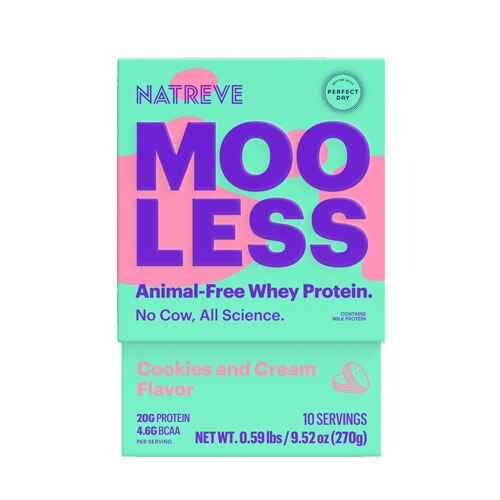 Natreve Mooless Animal-Free Whey Protein Cookies and Cream
