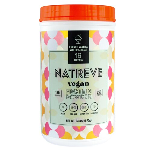 Natreve Vegan Protein Powder French Vanilla Wafer Sundae