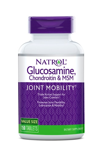 Natrol Glucosamine Chondroitin and MSM -- 150 Tablets