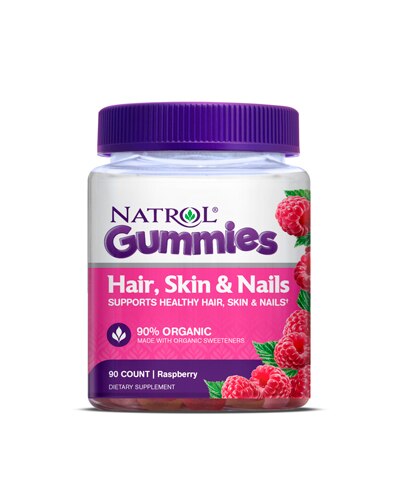 Natrol Gummies Hair Skin Nails Raspberry 90 Gummies Vitacost