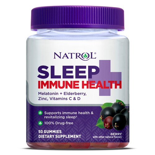 Natrol Sleep + Immune Health Berry -- 50 Gummies