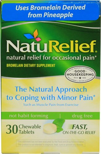 NatuRelief Natural Pain Management -- 30 Chewable Tablets