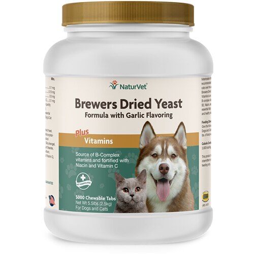 NaturVet Brewer's Dried Yeast Formula plus Vitamins Garlic for Dogs