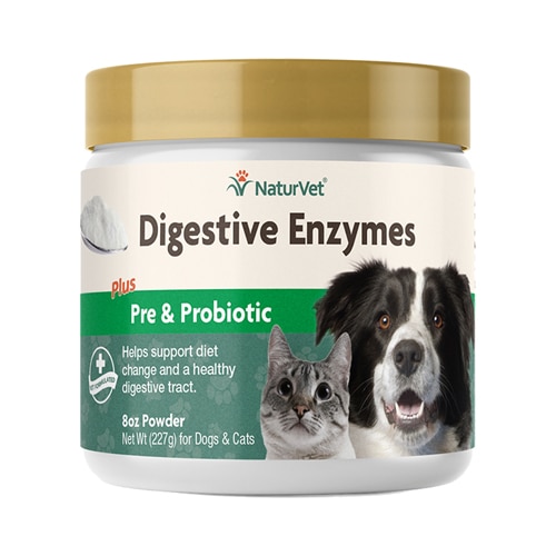 NaturVet Digestive Enzymes plus Probiotic for Cats & Dogs
